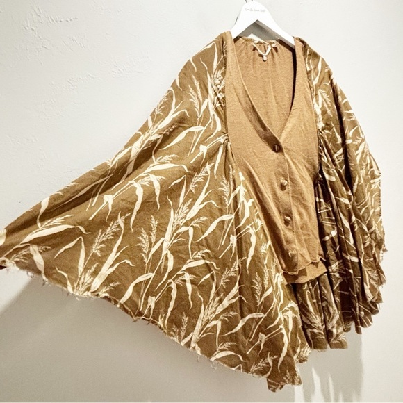 ANTHROPOLOGIE KNITTED & KNOTTED Women’s Brown Recall The Willow Cardigan Size XS - Picture 6 of 13